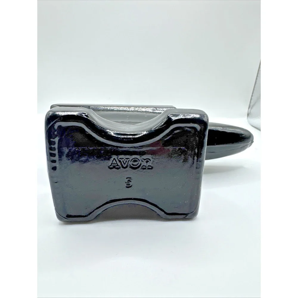 Vtg Avon Bottle 1972‎ Blacksmith's Anvil Hammer Leather After Shave Empty